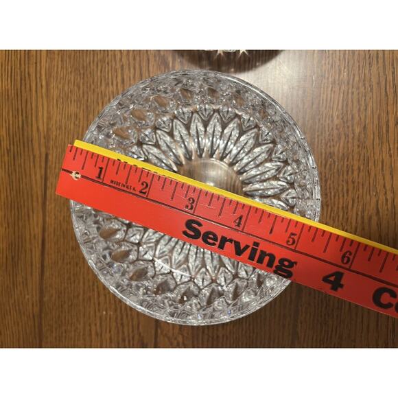 Althea Gorham Round Crystal Bowls Full Lead Cut C163 No Scratch Set Of 2 4” & 5” - Picture 8 of 11
